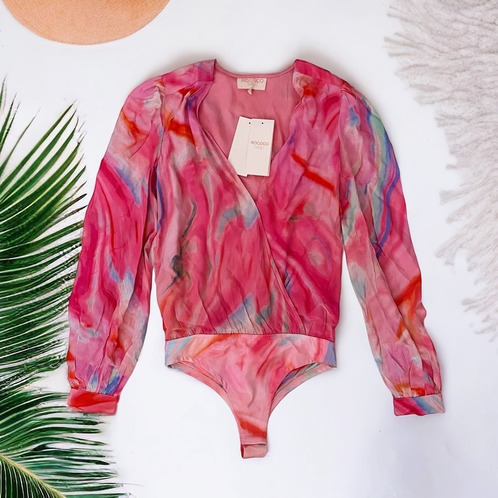 Rococo Sand X REVOLVE Davina Top in Pink Bodysuit XS